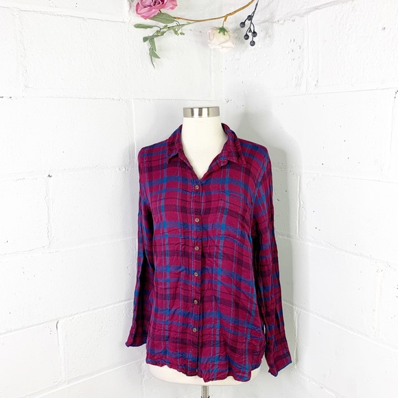 Lucky Brand Tops - Lucky brand 🍀 plaid button down shirt